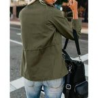 Women’s Army Jacket with Utility Pockets