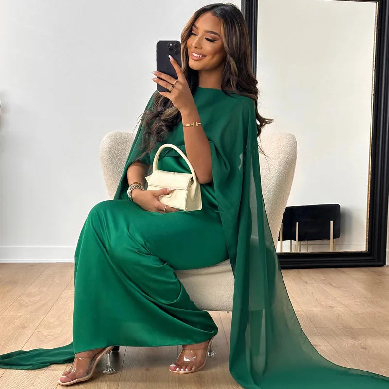 Women’s Cape Maxi Dress