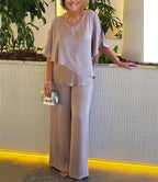 Women’s Elegant Wide Leg Two Piece Set