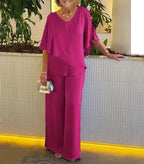 Women’s Elegant Wide Leg Two Piece Set