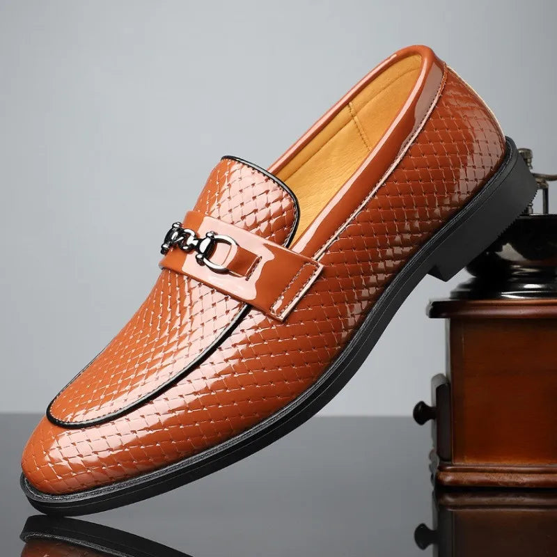 Men's Textured Dress Loafers