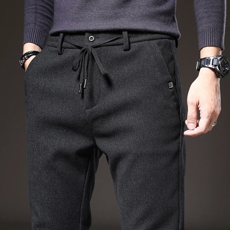 Men's Slim Drawstring Casual Pants