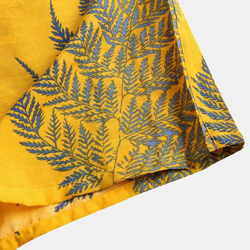 Men's Tropical Print Short Sleeve Shirt