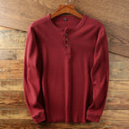 Men's Long Sleeve Henley Shirt
