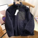 Women's Textured Zip-Front Jacket with Stand Collar