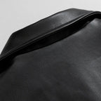 Men’s Relaxed Leather-Look Zip Jacket