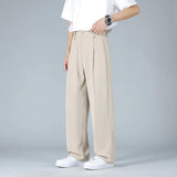 Men’s Pleated Wide Leg Dress Pants