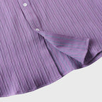 Men’s Textured Short Sleeve Button-Up Shirt