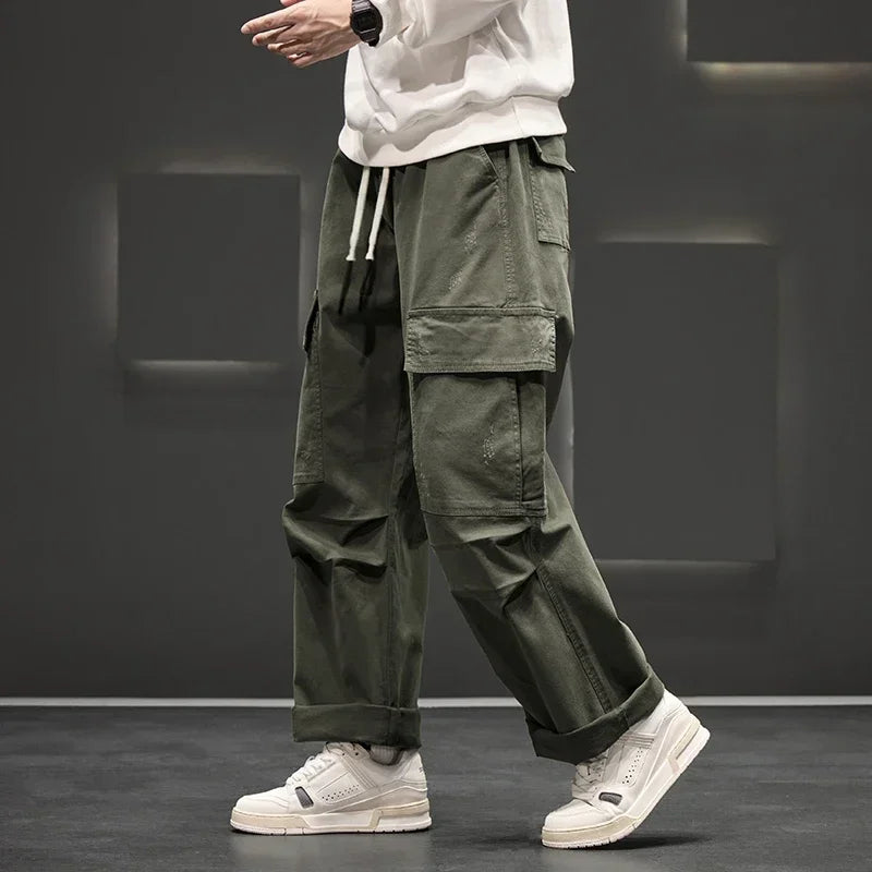 Men's Wide-Leg Cargo Pants