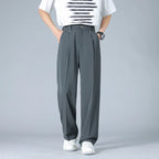 Men’s Pleated Wide Leg Dress Pants