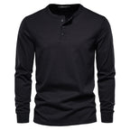 Men's Long Sleeve Henley Shirt