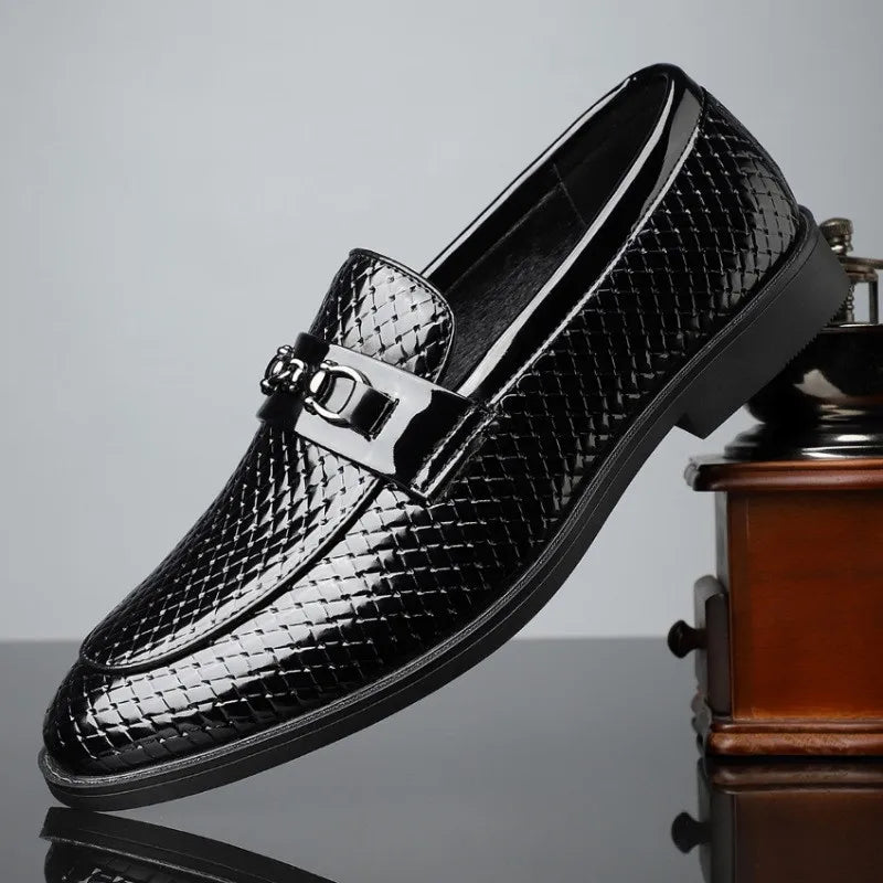Men's Textured Dress Loafers