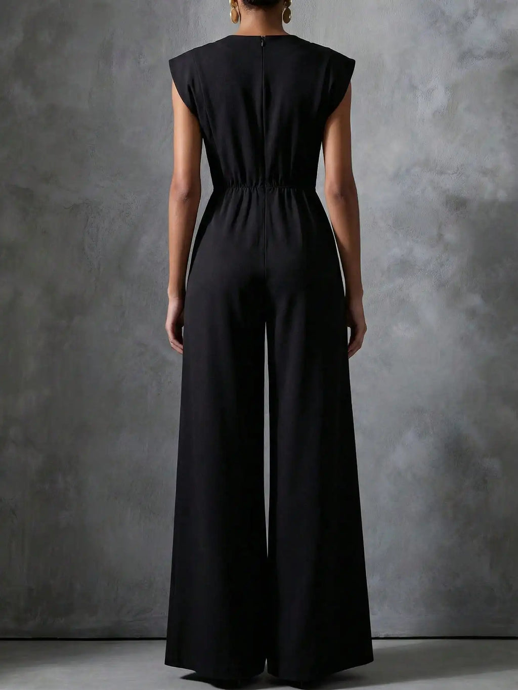 Women’s Wide-Leg Jumpsuit with Statement Buttons