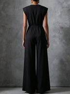 Women’s Wide-Leg Jumpsuit with Statement Buttons