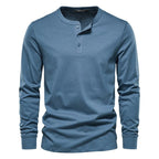 Men's Long Sleeve Henley Shirt