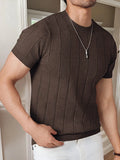 Men's Ribbed Knit T-Shirt