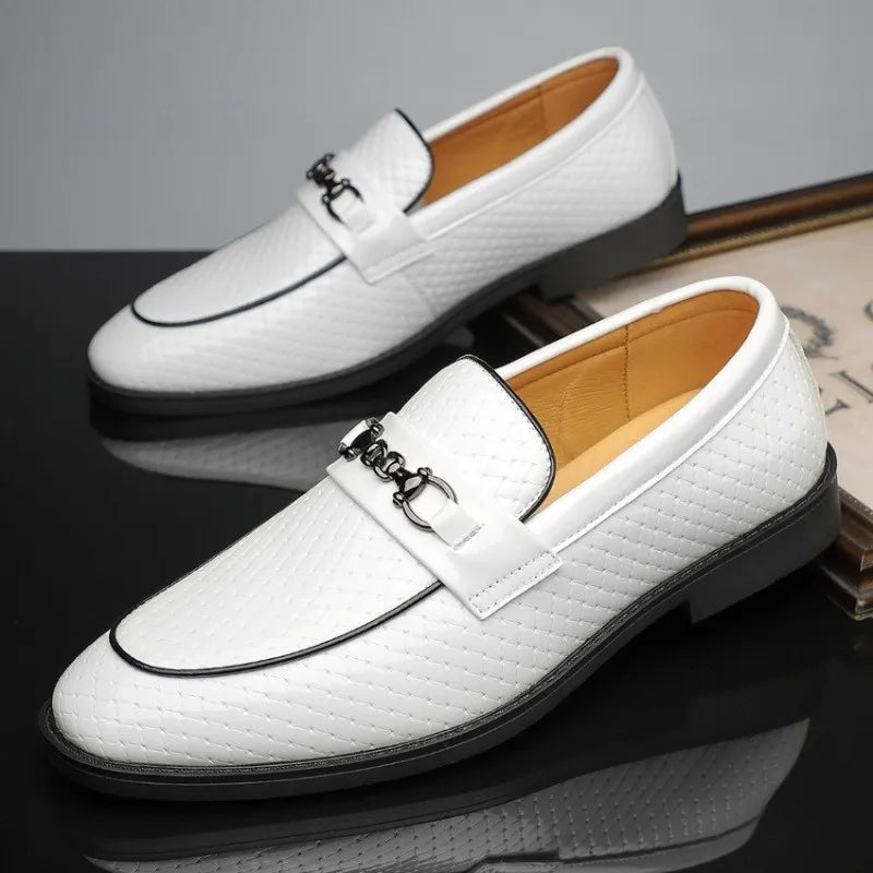 Men's Textured Dress Loafers