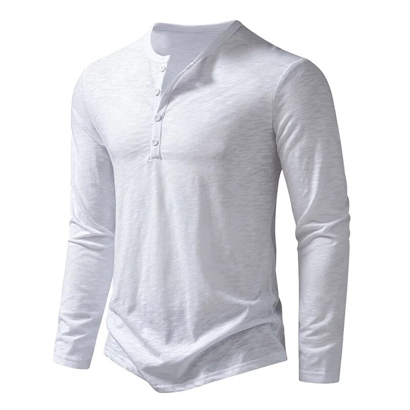 Men’s Long Sleeve Henley Shirt