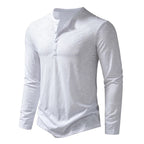 Men’s Long Sleeve Henley Shirt