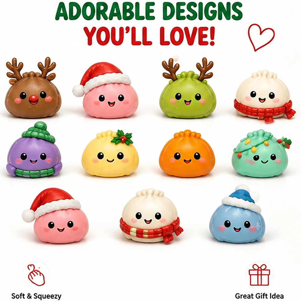 Christmas Squishy Dumpling Advent Calendar 24 Pieces