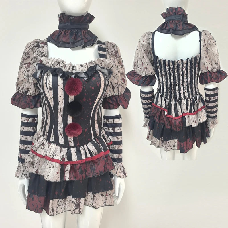 Women’s Halloween Horror Clown Costume