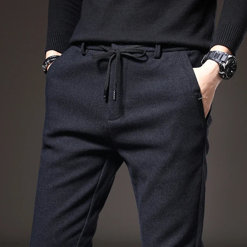 Men's Slim Drawstring Casual Pants