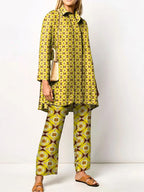 Women's Geometric Print Two Piece Set