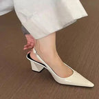 Women’s Pointed-Toe Slingback Block Heels