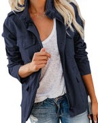 Women’s Army Jacket with Utility Pockets