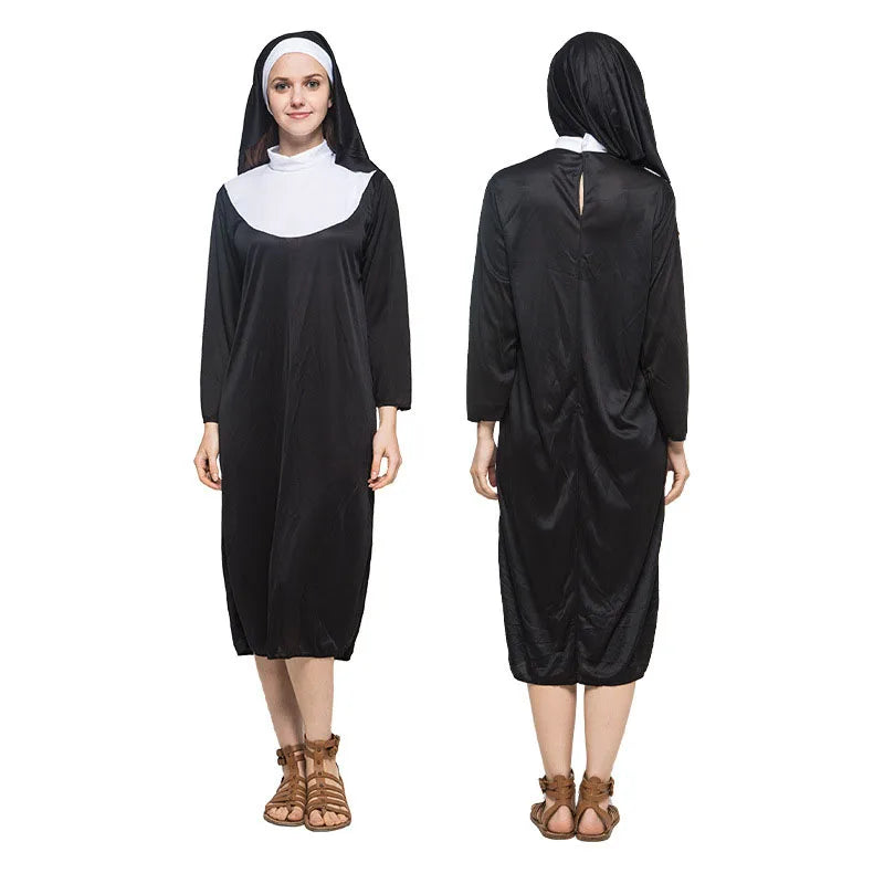 Women’s Halloween Hooded Nun Costume