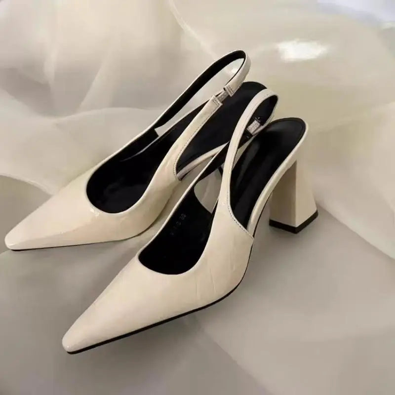 Women’s Pointed-Toe Slingback Block Heels