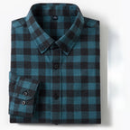 Men's Long Sleeve Plaid Button Down Shirt