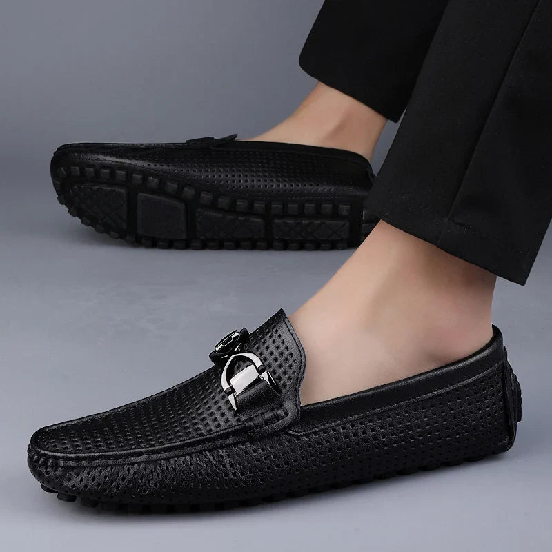 Men's Perforated Driving Loafers
