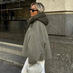 Women’s Oversized Hooded Short Jacket