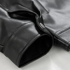 Men’s Relaxed Leather-Look Zip Jacket