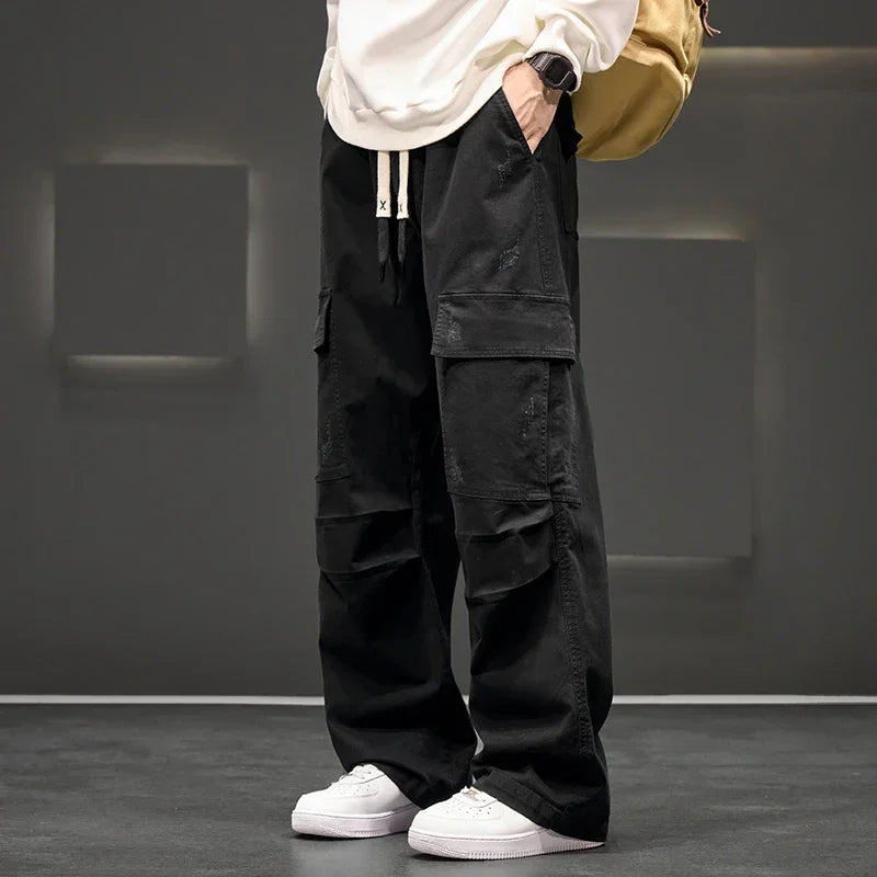 Men's Wide-Leg Cargo Pants