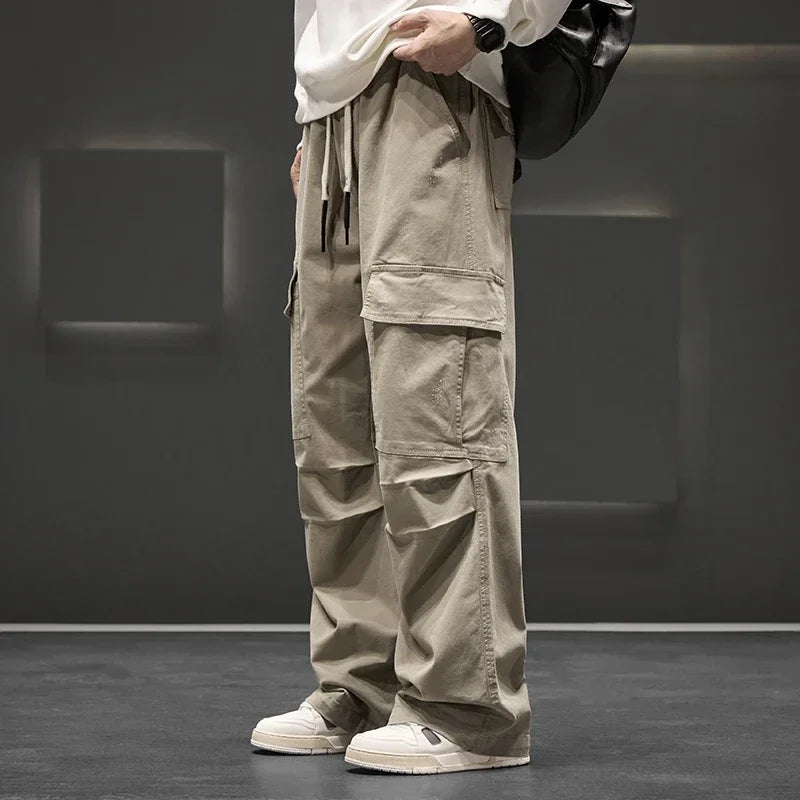 Men's Wide-Leg Cargo Pants