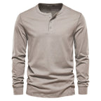 Men's Long Sleeve Henley Shirt