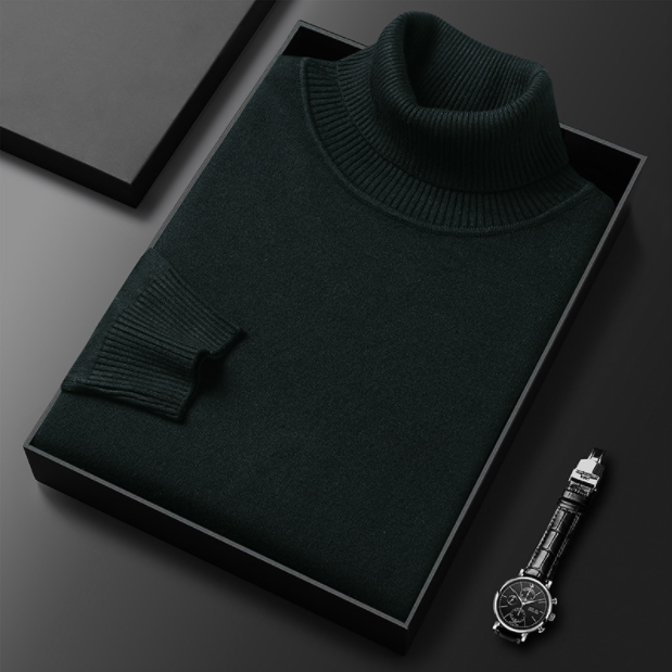 Men's Turtleneck Knit Sweater