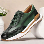 Men's Textured Leather Sneakers