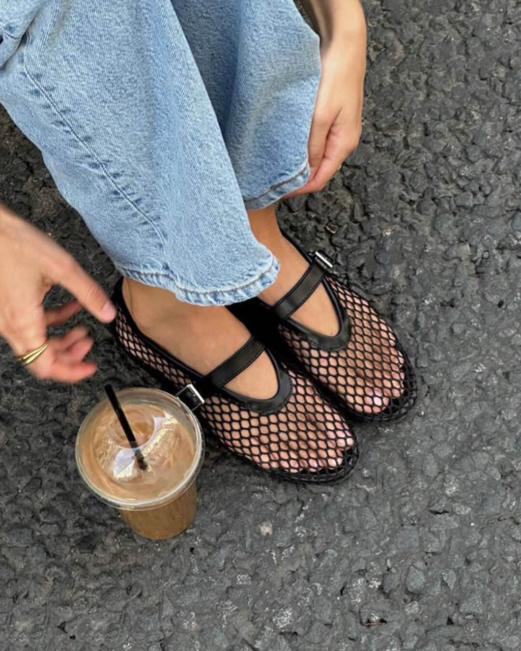 Women’s Mesh Mary Jane Flats