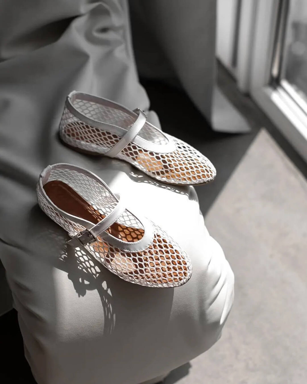 Women’s Mesh Mary Jane Flats