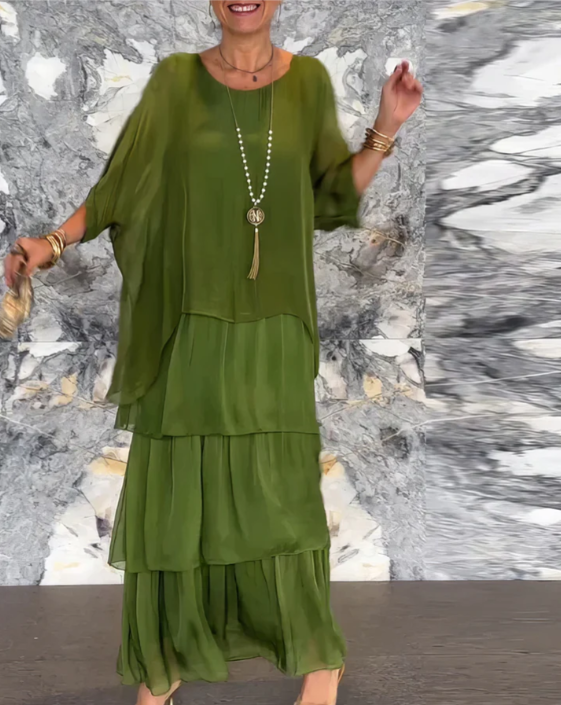 Women’s Layered Artistic Maxi Dress