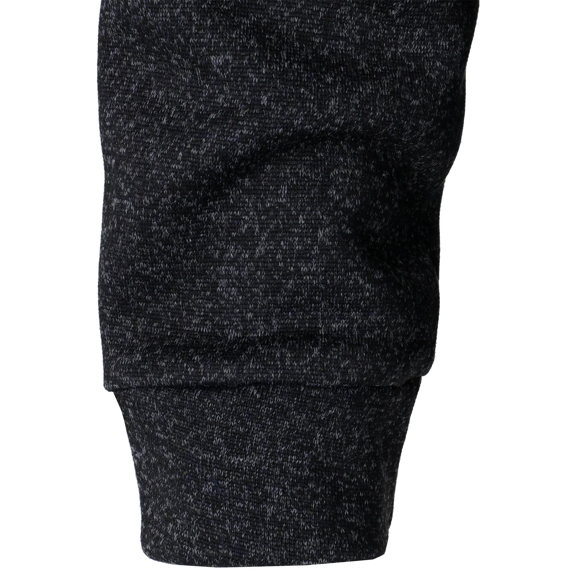Men’s Stand Collar Elbow Patch Sweater