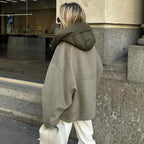 Women’s Oversized Hooded Short Jacket