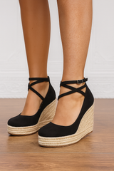 Women’s Closed-Toe Espadrille Wedge Shoes