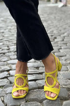 Women’s Cutout Block Heel Sandals