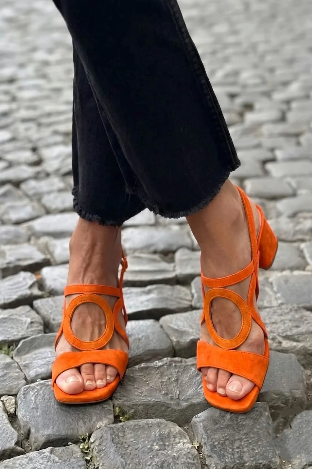 Women’s Cutout Block Heel Sandals