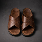 Men’s Cross-Strap Casual Slide Sandals