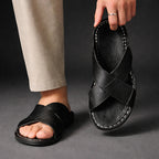 Men’s Cross-Strap Casual Slide Sandals